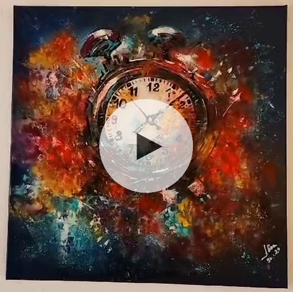 ArteDiAlina.com painting: Time is an illusion